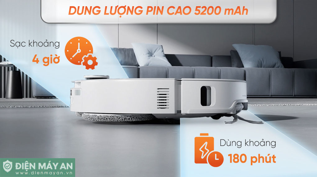 Robot hút bụi lau nhà Roborock Q Revo 5AE màu trắng